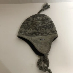 Chaos - Men's O/S - Charcoal-Slate Fair Isles Helmut Fleece Lined Beanie Tassel - Picture 1 of 3