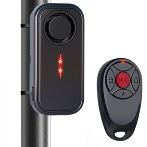 Bike Alarm with Remote Rechargeable Vehicle Anti Theft Vibration Security System - Picture 1 of 14