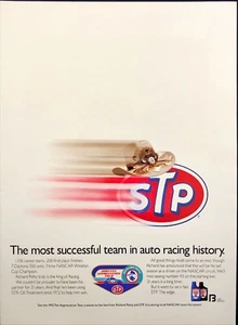 1992 STP NASCAR Richard Petty Fan Appreciation Tour Man Cave Vintage Print Ad - Picture 1 of 6