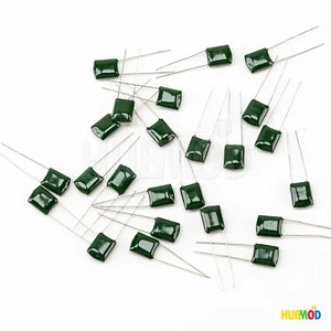 Lot of 24 RadioShack 2721069 0.1uF 50V 10% Polyester Film PC-Mount Capacitors - Picture 1 of 3