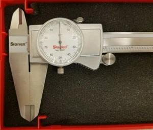 PINZA DE ESFERA DE GRADUACIÓN 0-12" .001" CON ESTUCHE STARRETT #3202-12 EDP #61466 - Imagen 1 de 5