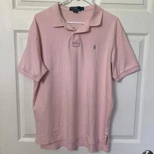 Polo Ralph Lauren Hombre Grande Rosa Manga Corta Algodón Sólido Pastel Polo - Imagen 1 de 11