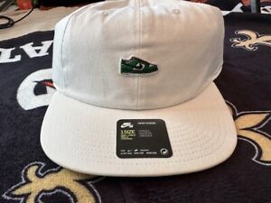 Nike SB Dunk Hat Strap Back White Skateboarding Heineken NWT