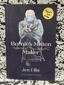 SIGNED By Author Bernie's Mitten Maker by Jen Ellis 1ST Edition PB Vermont VT - Picture 1 of 3