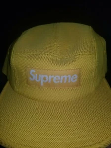 Cappello Supreme NY 5 pannelli Skateboarding Lifestyle Streetwear Tela Baseball Wu - Foto 1 di 5