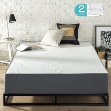 10" Queen Size Gel Ventilated Memory Foam Mattress Medium Firm Bed Comfort Sleep