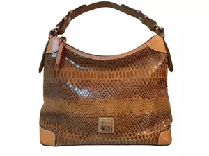 Dooney & Bourke Erica Snakeskin Shoulder Bag and Wristlet set - Picture 1 of 9