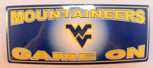West Virginia Mountaineers Wv Wooden Table Sign Wall Plaque New - Picture 1 of 2