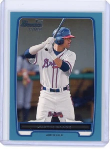 2012 BOWMAN DRAFT PROSPECTS BLUE JUSTIN BLACK #BDPP56 ATLANTA BRAVES 189/500 - Picture 1 of 2