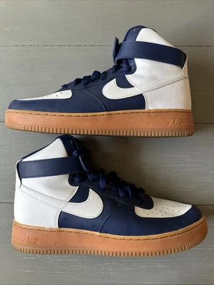 Nike Air Force 1 High By You Mens 11 Blue/White/Gum AQ3771994 - Image 1 of 4