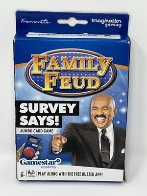 Family Feud Survey Says Card Game Travel Deck 2022 - Image 1 of 2