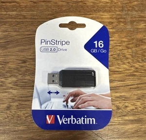 Verbatim 16 Go USB Flash Drive Memory Stick Pack Retail Haute Vitesse *Neuf* - Photo 1/2