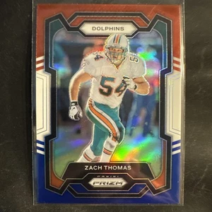 Zach Thomas Red White Blue Holo 2023 PRIZM Football Card #181 Miami Dolphins - Bild 1 von 2