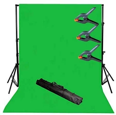 ePhotoInc Photo Video Studio 8' x 10' Chroma Key telón de fondo de pantalla verde Foto 1 de 3