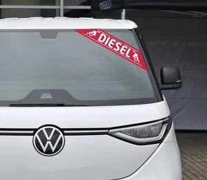 Car For Sale Sticker X 25 Diesel Windscreen Display Self Adhesive Flash Red/Blue - Picture 1 of 2
