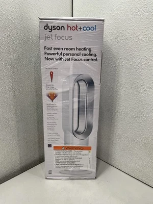 Ventilador portátil Dyson AM09 Hot Cool Jet Focus blanco/plateado Foto 1 de 4