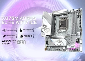 GIGABYTE X870M AORUS ELITE WIFI7 ICE Motherboard AMD X870 AM5 MicroATX DDR5 NEW - Picture 1 of 9