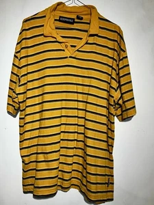 Polo AEROPOSTALE para hombre a rayas (amarillo/azul marino) - talla grande - excelente estado - Imagen 1 de 4