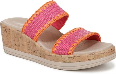 Sandalia con tiras de cuña de corcho para mujer BZees Resort Foto 1 de 4