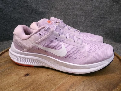 耐克 Zoom Structure 24 女式 10.5 码薰衣草白色跑步鞋 DA8570-501 — 第 1/4 张图片