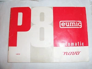 Instructions cine projector EUMIG P8 automatic novo COPY CD/email - Picture 1 of 1