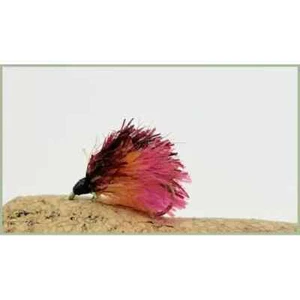 Blob Fliegen, 8er Pack Three Tone Blob Orange Pink & Black Forellenfliegen, Größe 10 - Bild 1 von 1