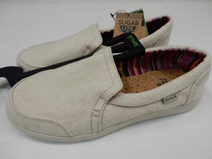 Sanuk Womens Sidewalk Surfer Lite 2 SL Oatmilk 10 - Picture 1 of 1
