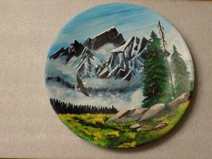 King Of The Mountain 92 Arte Piastra da Collezione Dipinta in Ceramica Amie Lynn - Foto 1 di 2