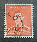 King George Vi Red Australian 2D Stamp