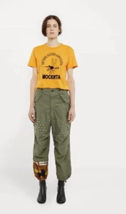 Junya Watanabe Comme des Garçons taglia S pantaloni cargo con borchie graffiti - Foto 1 di 8