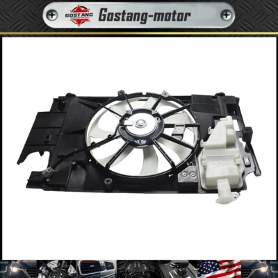 16363-21060 Radiator AC Condenser Cooling Fan Assembly For 12-18 Toyota Prius C - Image 1 of 4