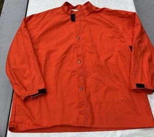 FR-7A Flame Resistant Proban Shirt Jacket 2XL Cotton USA Orange Work Or Costume - Picture 1 of 19