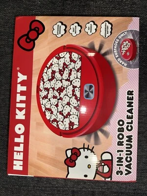 Robo aspiradora Hello Kitty 3 en 1 NUEVA EN CAJA Superficies duras Barrido Aspiradora Fregona Foto 1 de 2