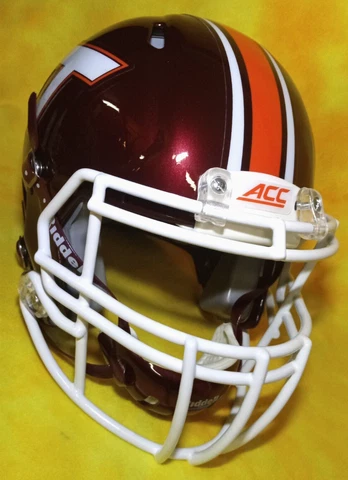 SWEET! Virginia Tech  Hokies Super custom fullsize Riddell Speed helmet lg Cover