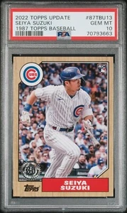 *PSA 10* Seiya Suzuki 2022 Topps Update Baseball - 1987 RC - Chicago Cubs - Picture 1 of 2
