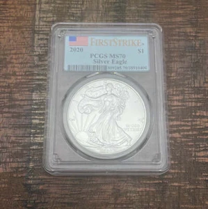 2020 $1 US American Silver Eagle~PCGS MS70 - Picture 1 of 6