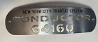 Vintage New York City Transit System Conductor 64160 Badge Plate