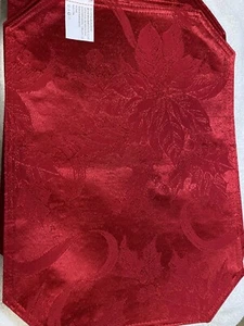 Beautiful Set Of 4 Holiday/Party/Christmas Rectangular 18” X 13” Table Placemats - Picture 1 of 4