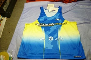 Louis Garneau TRACK TOP Jersey Mens Blue White Size XL NWT - Picture 1 of 7