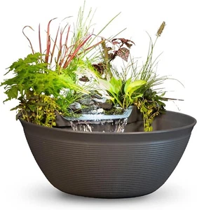 Transform Your Space: 23.5" AquaGarden Pond & Waterfall Kit for Any Setting - Picture 1 of 9