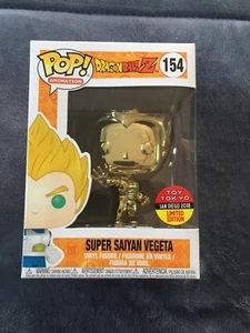 SDCC 2018 FUNKO POP GOLD CHROME SUPER SAIYAN VEGETA TOY TOKYO EXCLUSIVE LIMITED  - Picture 1 of 7