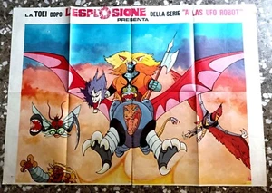 Original Plakat - MAZINGA AGAINST GLI UFO ROBOT - Cimelio Poster Poster - Bild 1 von 1