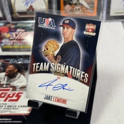 2014 Jake Lemoine Panini USA Rookie Auto 230/399 - Image 1 of 4