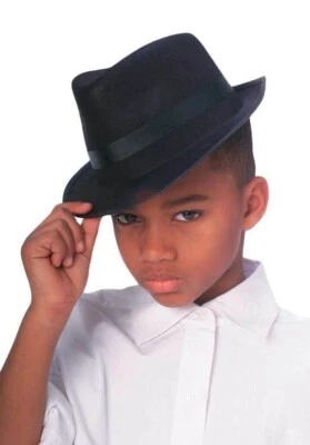 Chapéu Fedora Infantil Rubie's Costume Co, Vestir, Halloween, Novo em Folha com Etiquetas - Imagem 1 de 4