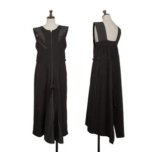 Yohji Yamamoto FEMME Silk Switching Design Wool Gaba Sleeveless Dress Size 2(... - Picture 1 of 12