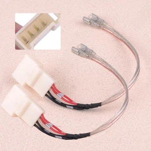 Pair Door Speaker Tweeter Wire Harness Adapter Fit For Toyota Camry Highlander - Picture 1 of 3