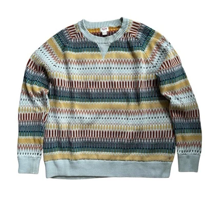 Mossimo XXL Multi-Colored 100% Cotton Crew Neck Pullover Sweater - Image 1 of 4