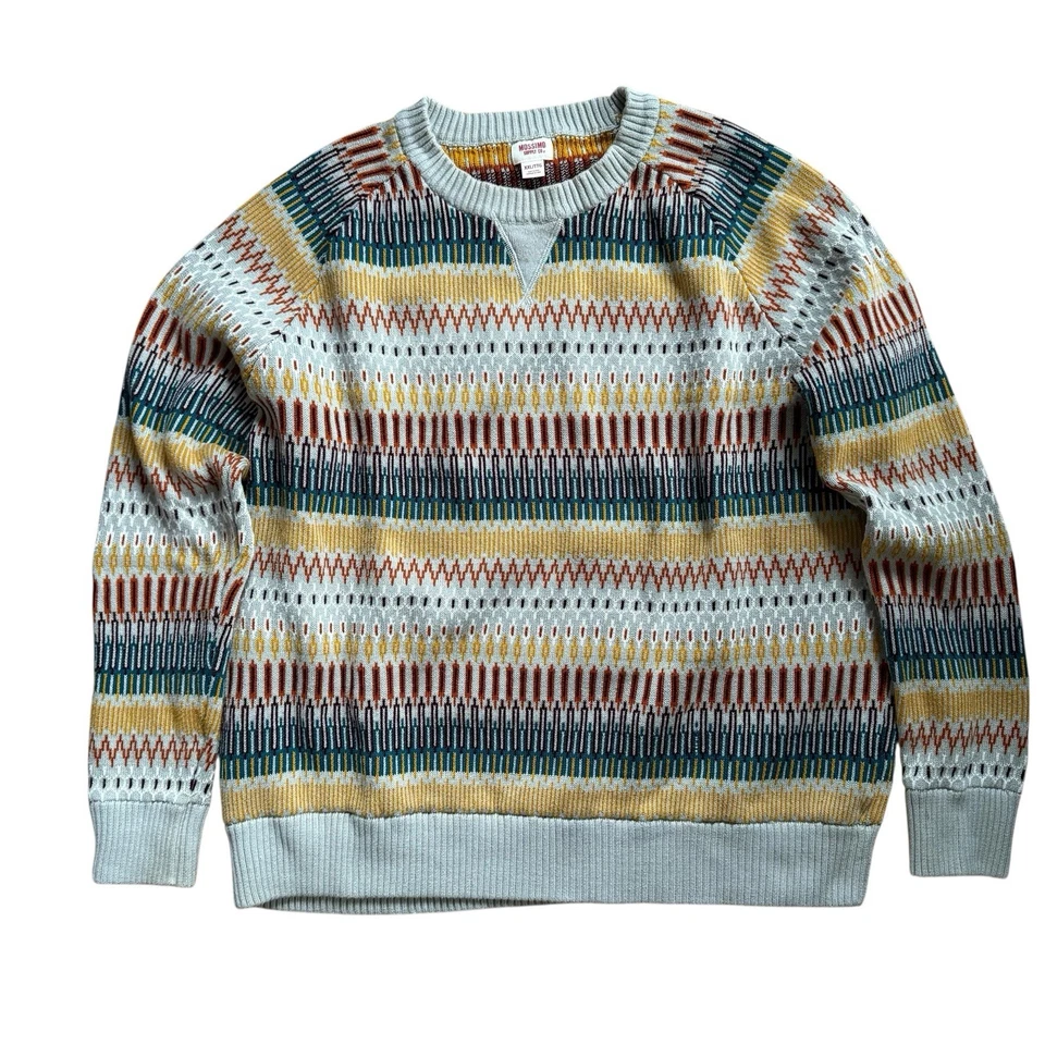 Mossimo XXL Multi-Colored 100% Cotton Crew Neck Pullover Sweater - Image 1 of 4