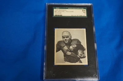 1948 Bowman football Card 65 Michael Holovak Chicago Bears graded SGC 7 NM 84 - Image 1 of 2
