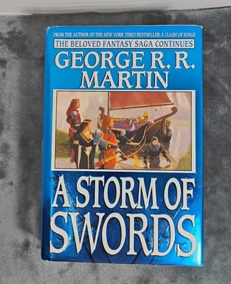 A Storm of Swords George R. R. Martin 1st Edition 3rd Printing HB/DJ 2000 GoT 3 - Image 1 of 4